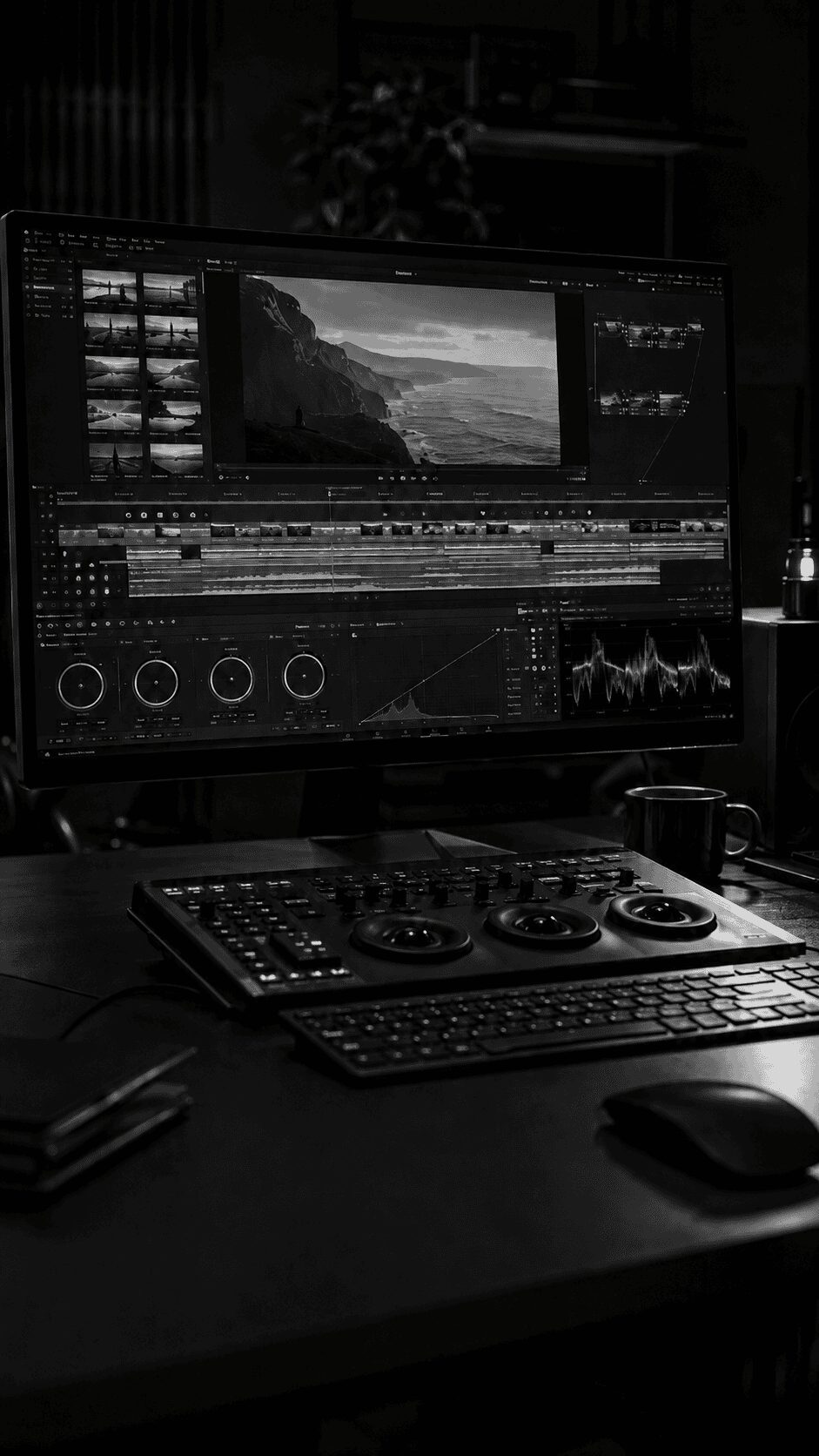 Estación profesional de edición y postproducción audiovisual