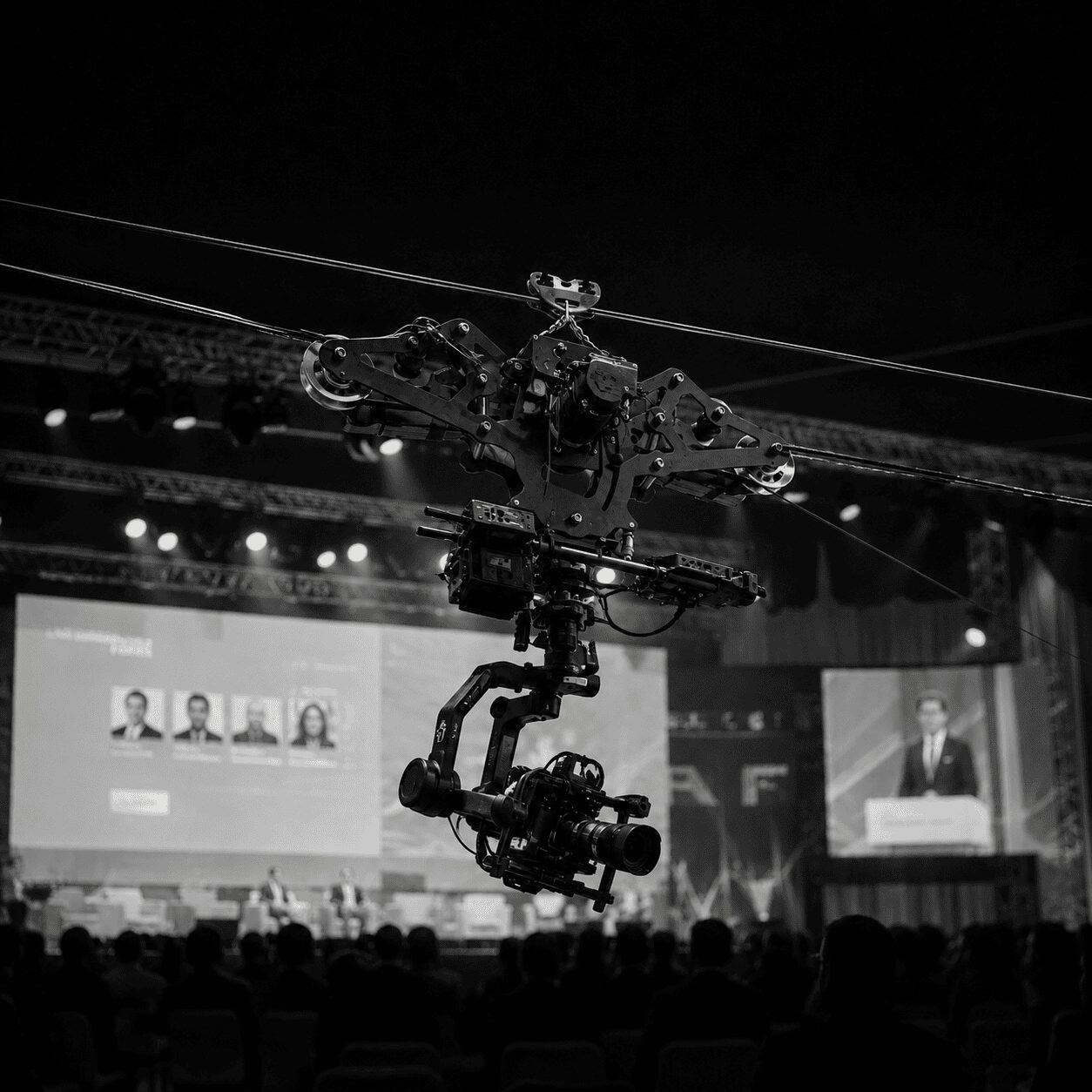 Cablecam profesional para eventos y producciones audiovisuales