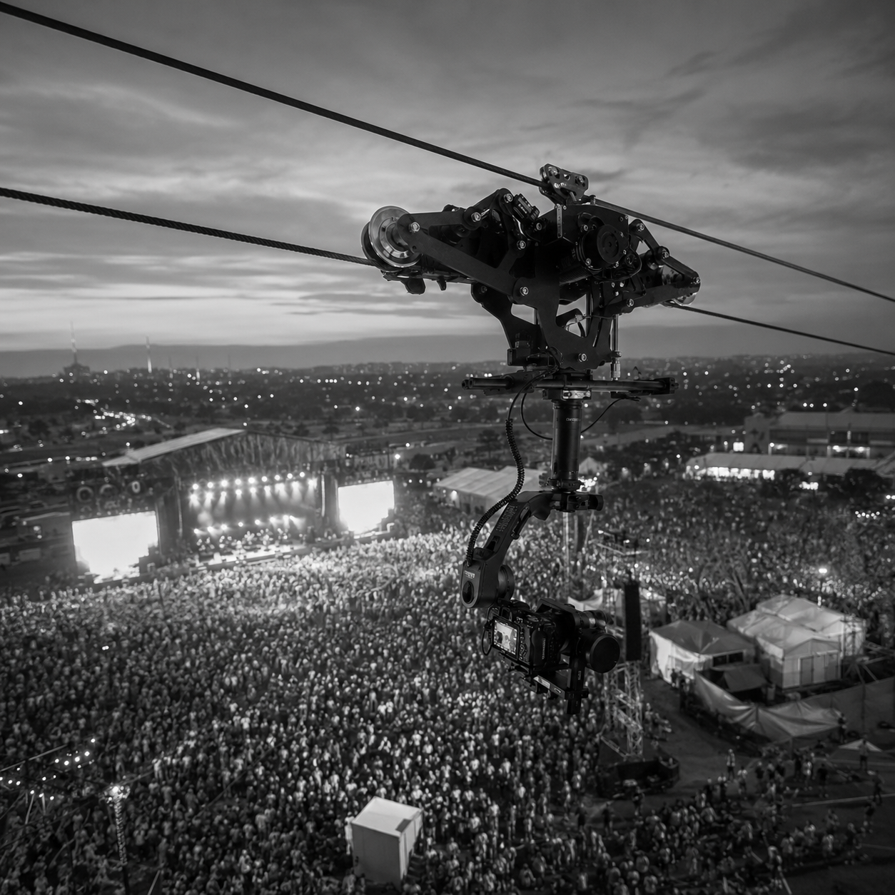 Cablecam profesional para eventos y producciones audiovisuales