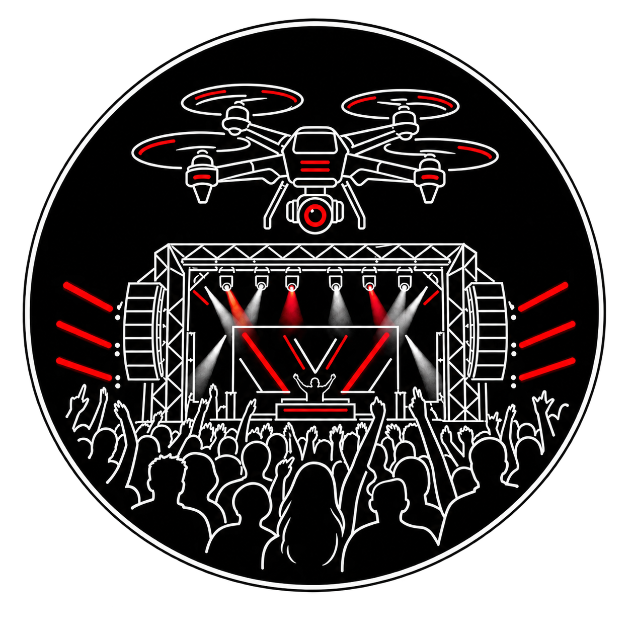 Icono de dron profesional para producciones audiovisuales