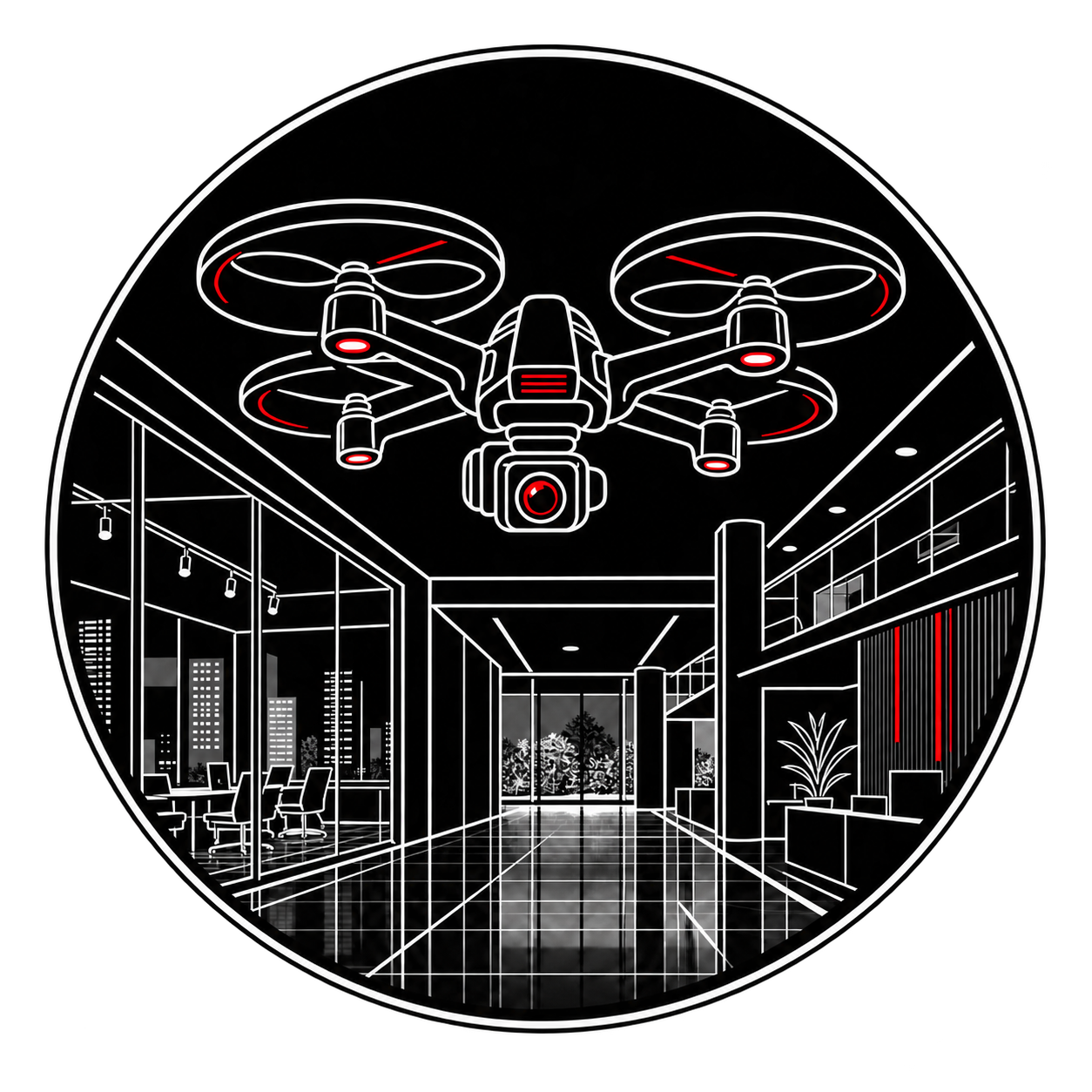 Icono de dron profesional para producciones audiovisuales