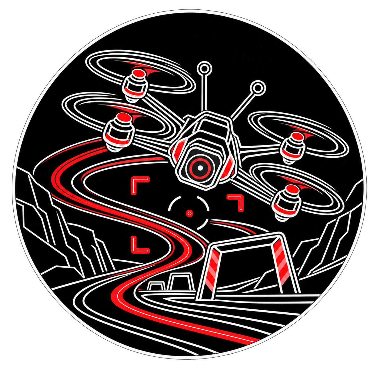 Icono de dron FPV profesional