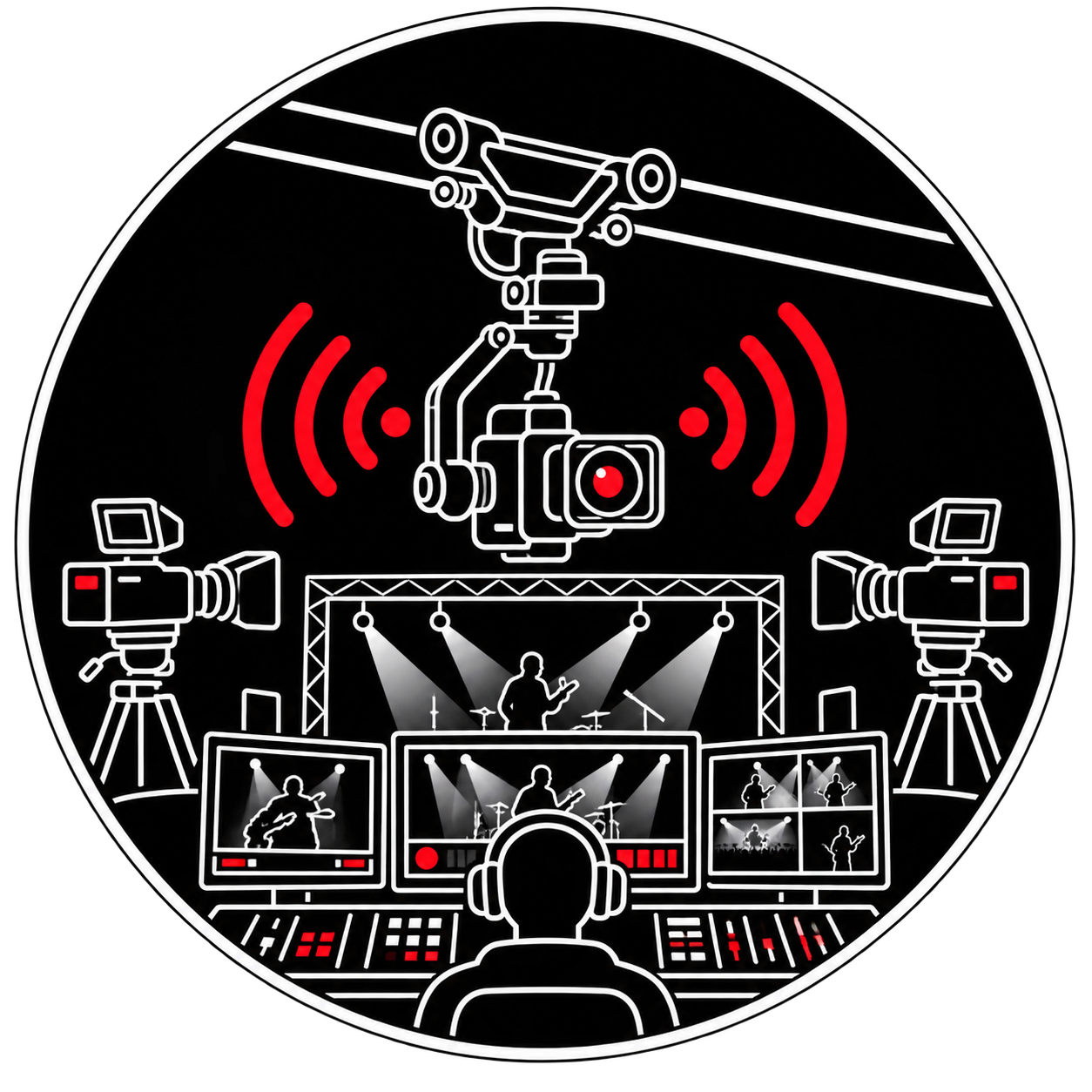 Sistema Cablecam profesional con cámara estabilizada