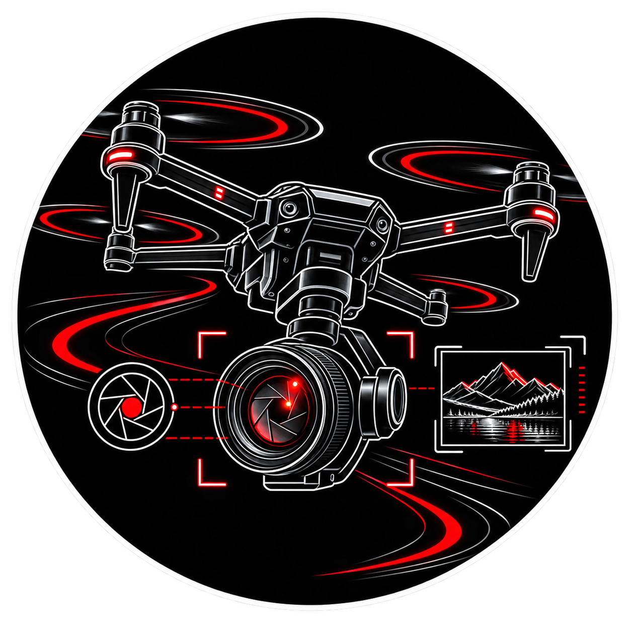 Icono de dron profesional para producciones audiovisuales