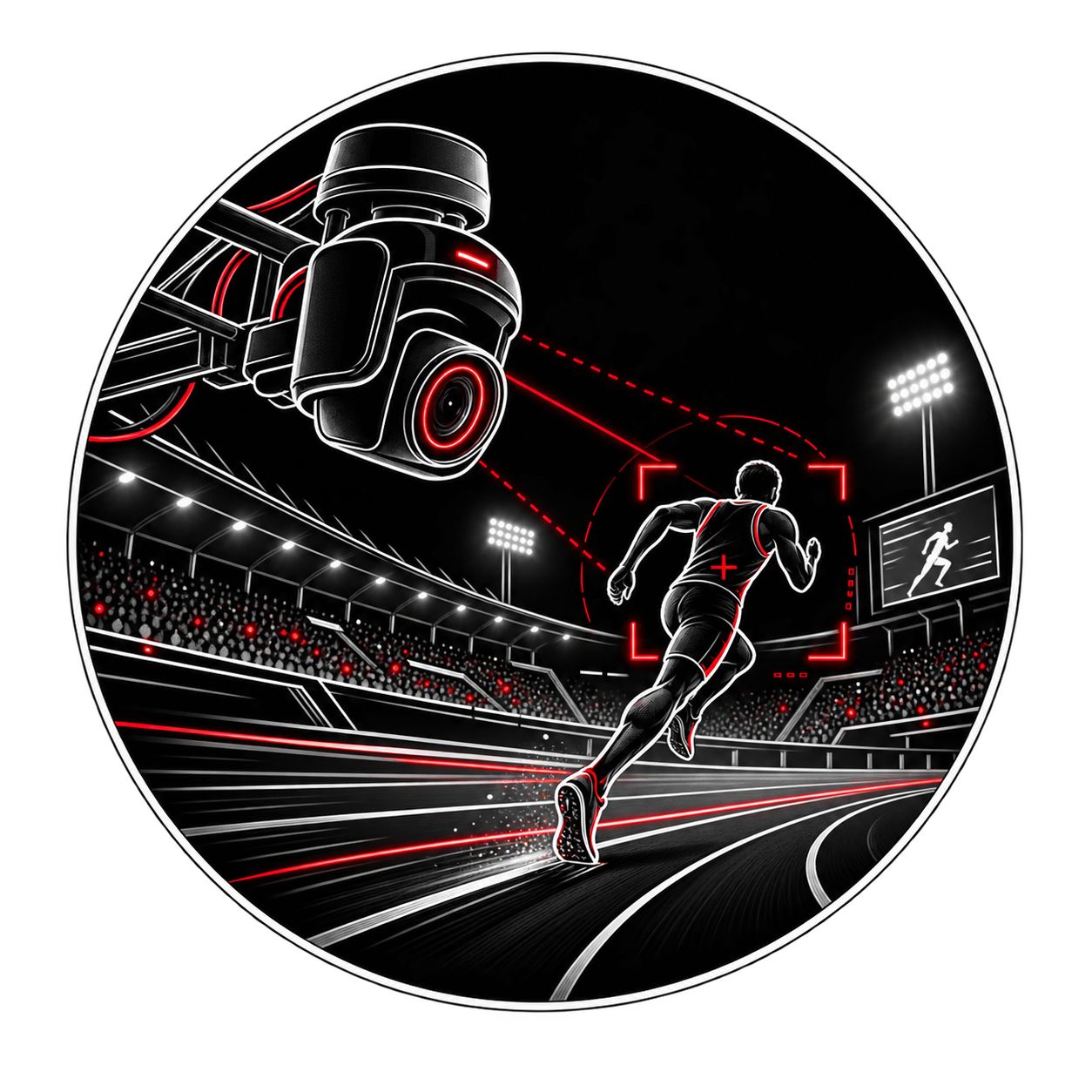 Icono de cámara PTZ profesional para producciones audiovisuales