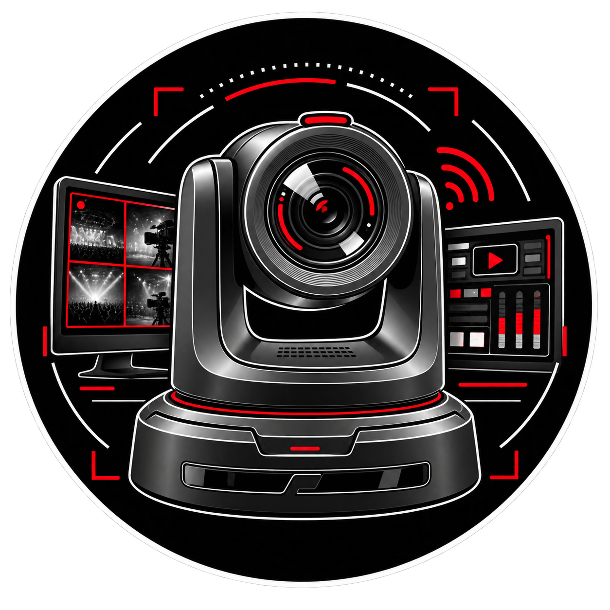 Icono de cámara PTZ profesional