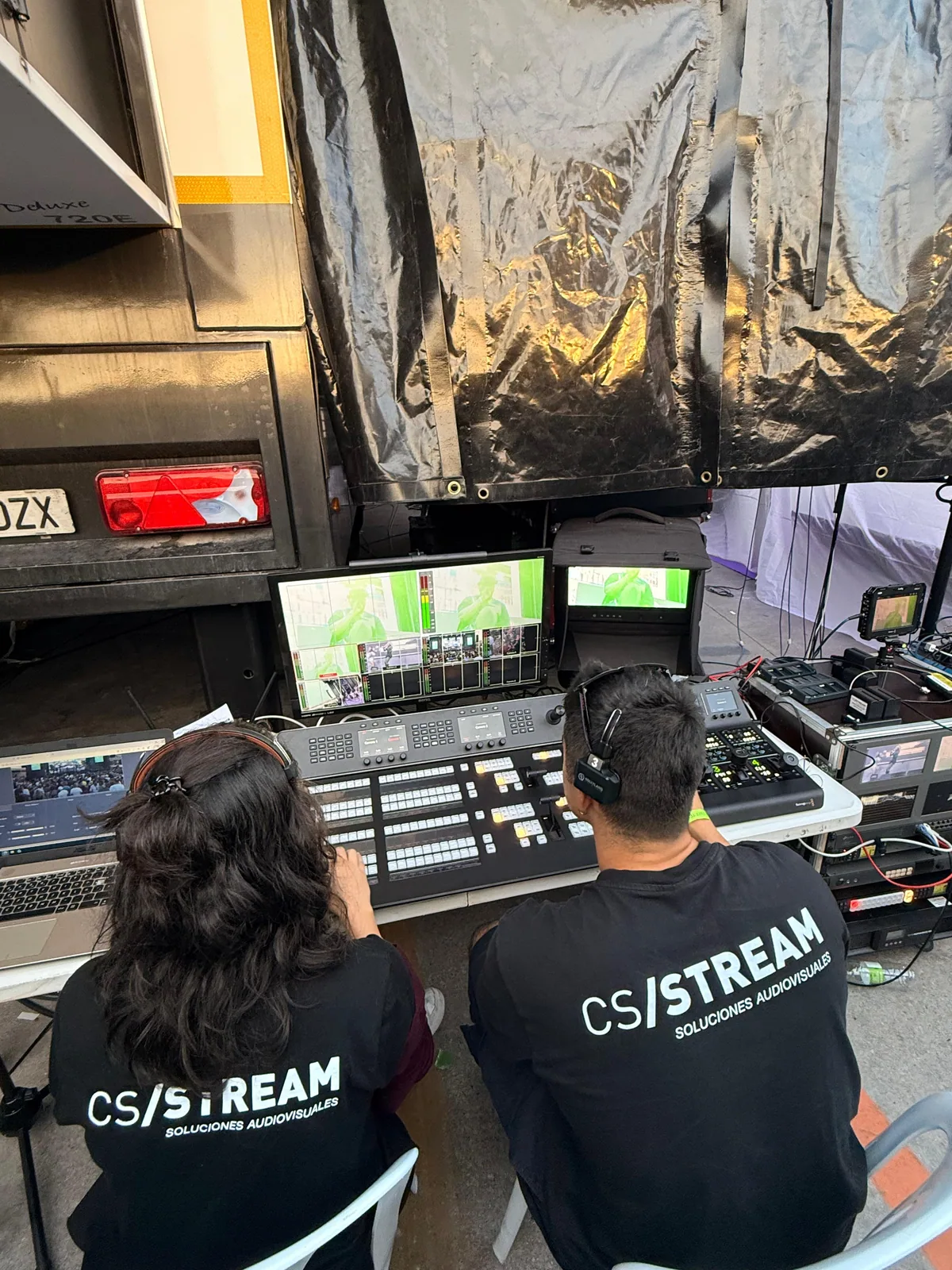 Equipo de CS Stream realizando las imágenes para las pantallas del PRF 2026