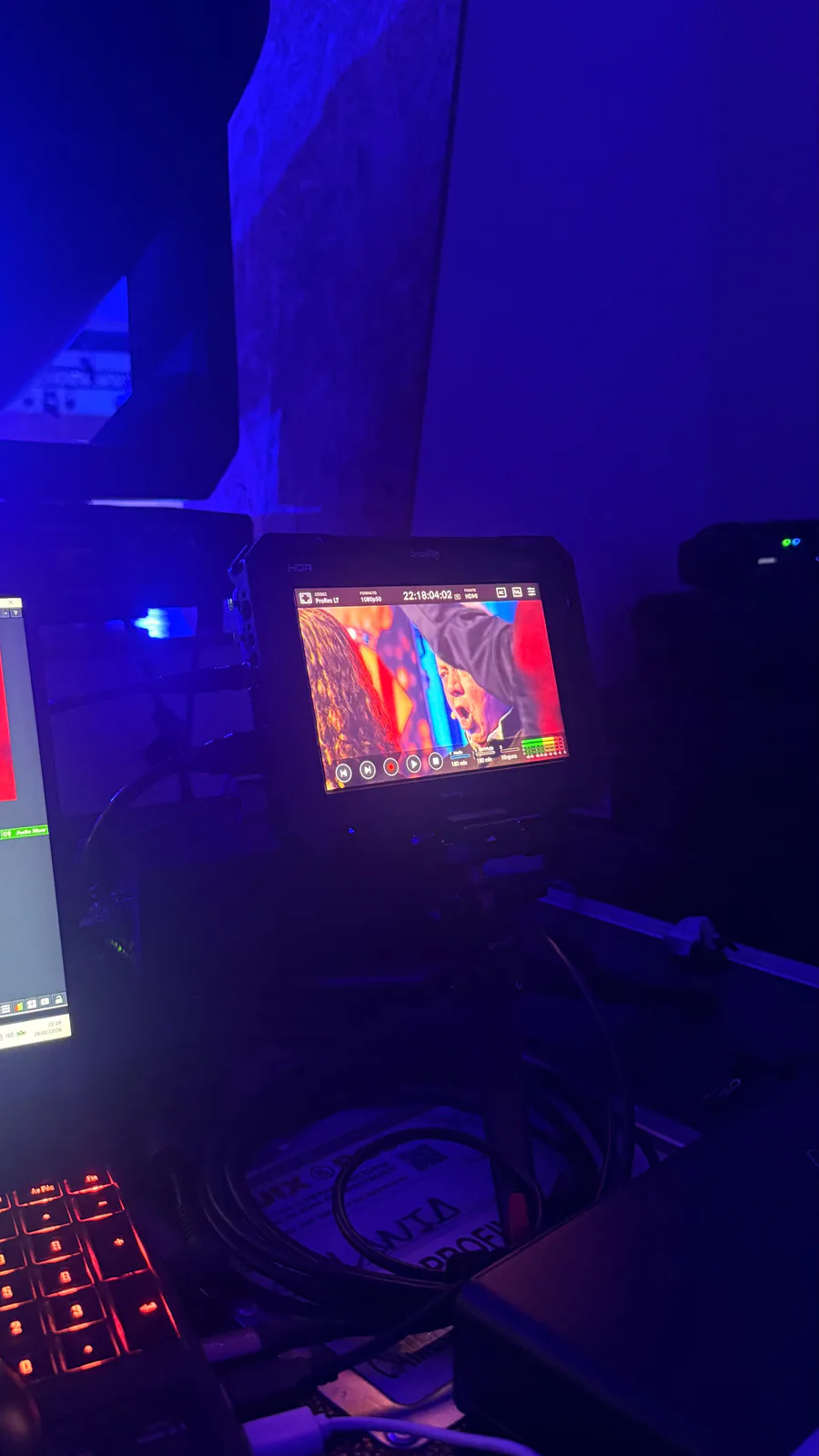 Monitor de grabación y supervisión de imagen en la Galanía de Castellón 2025