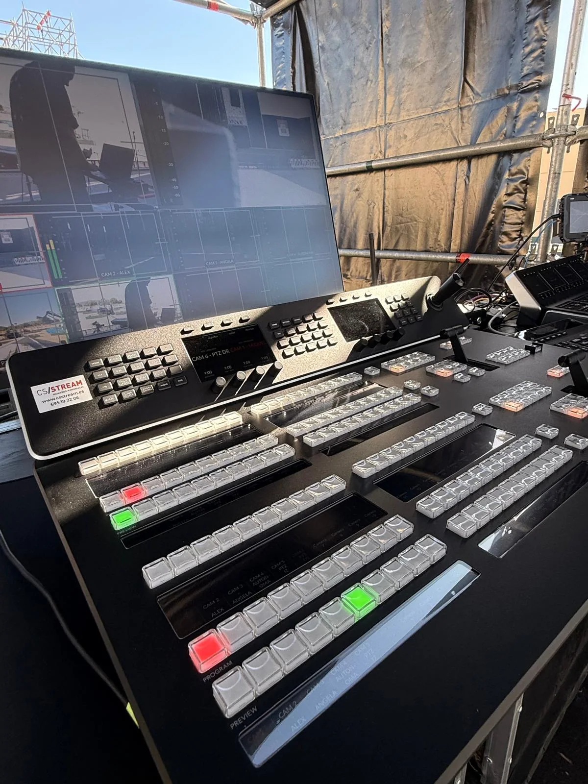 Control de realización multicámara de CSSTREAM en el concierto de Vanesa Martín 2026
