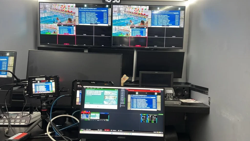 Control de streaming y sonido de CS Stream en el campeonato de natación adaptada de Castellón 2026