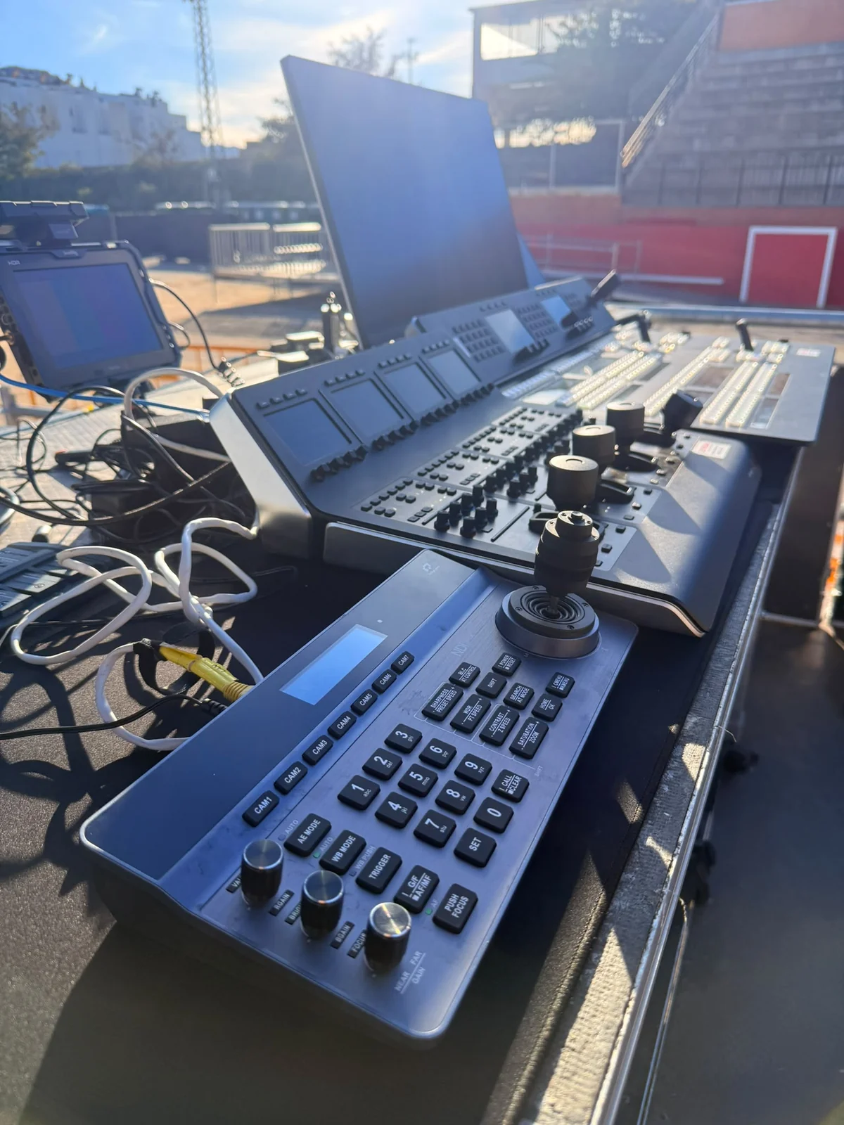 Dispositivo de control de cámaras de CS STREAM en el recinto de la Fira d’Onda